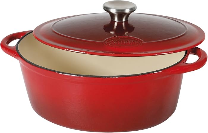 Cocotte en fonte émaillée ovale