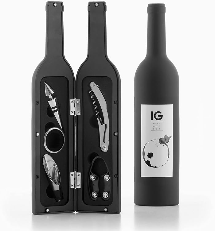 InnovaGoods : boîte à bouteilles élégante en acier inoxydable