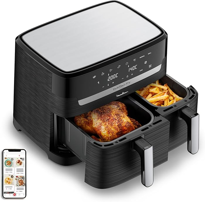 Moulinex air fryer two compartments