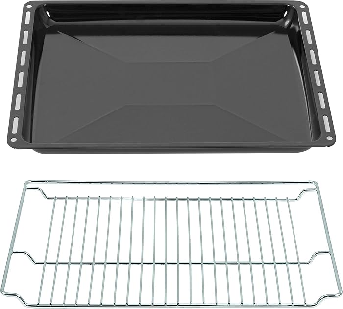 ICQN 465 x 370 x 30 mm Baking Tray & Grill Set