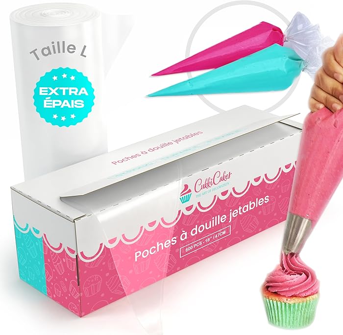 CukkiCakes 600 Professional Disposable Piping Bags