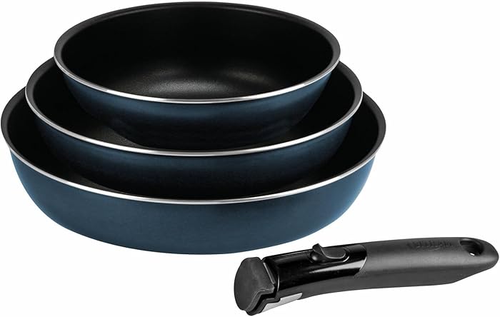 Sitram 714253 Set of 3 Pressed Aluminium Frying Pans