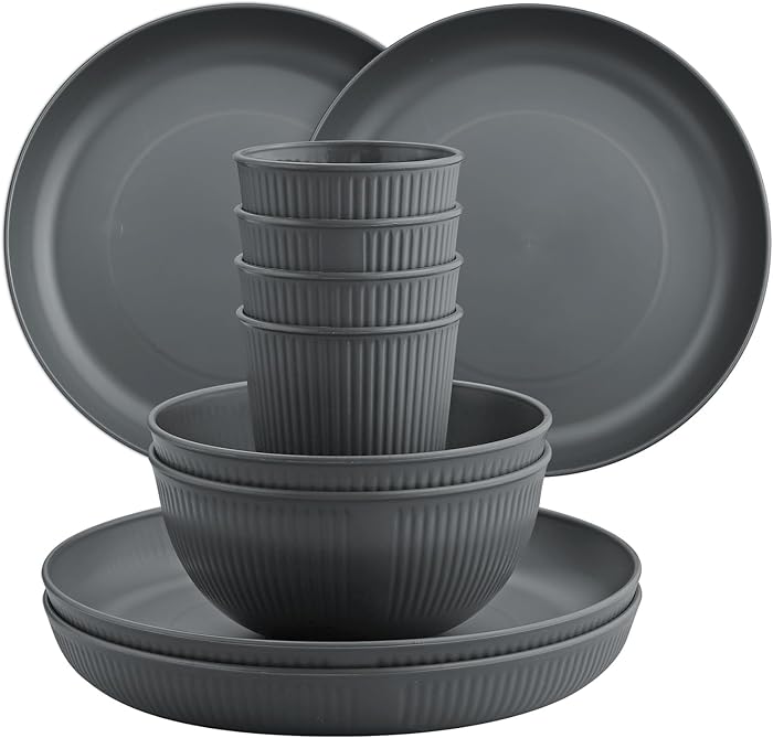 FUNYKICH 32 Piece Dinnerware Set