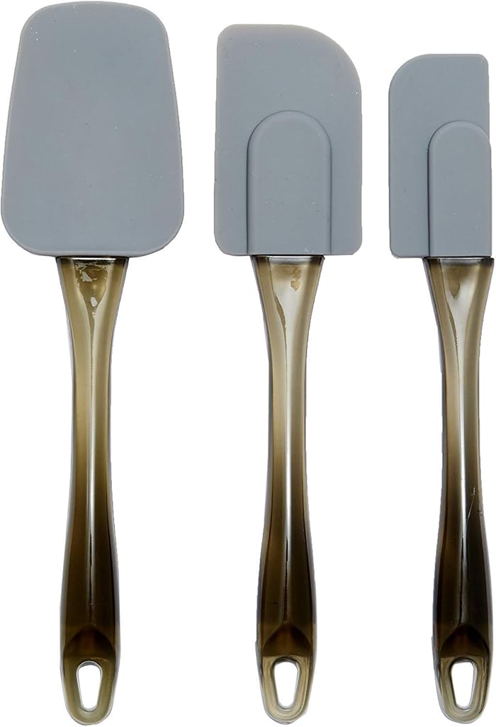 Amazon Basics Set of 3 Silicone Spatulas Rectangular