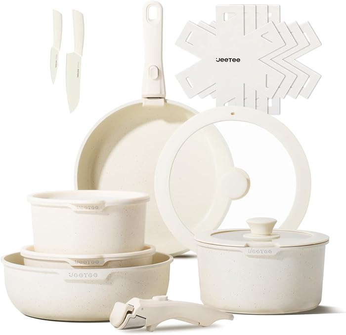 JEETEE 17-Piece Induction Cookware Set