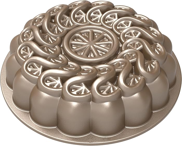 Nordic Ware Citrus Twist Pan, 8 Cup Capacity, Caramel