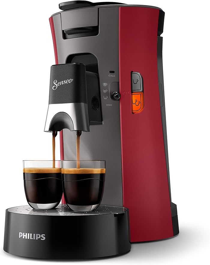Philips CSA240/91 SENSEO Select Eco, Intensity Plus, Crema Plus, Memo Function, Intense Red
