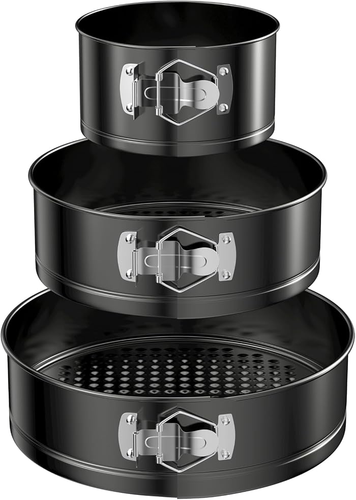WinGluge 3 Pieces Round Cake Tin